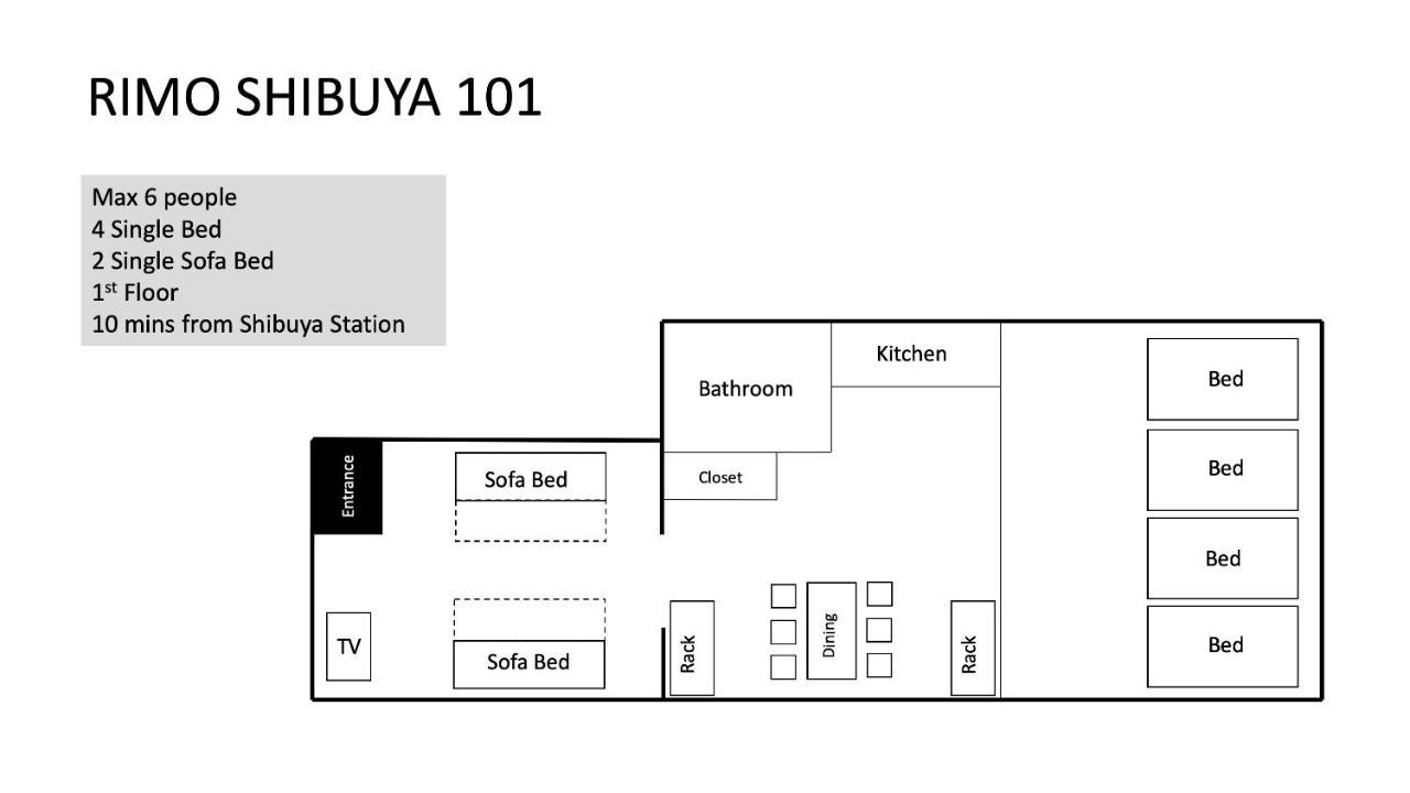 Rimo Shibuya 101 Apartman Tokió Kültér fotó